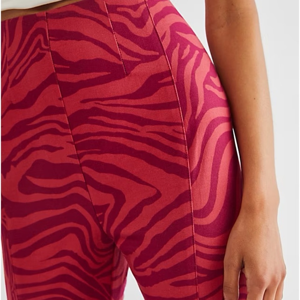 Printed Real Deal Slit Flare Pants